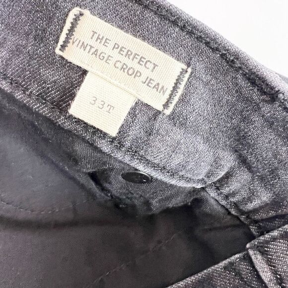 Madewell The Perfect Vintage Crop Jeans Womens 33T Blue Cotton Blend Stretch - Picture 7 of 13